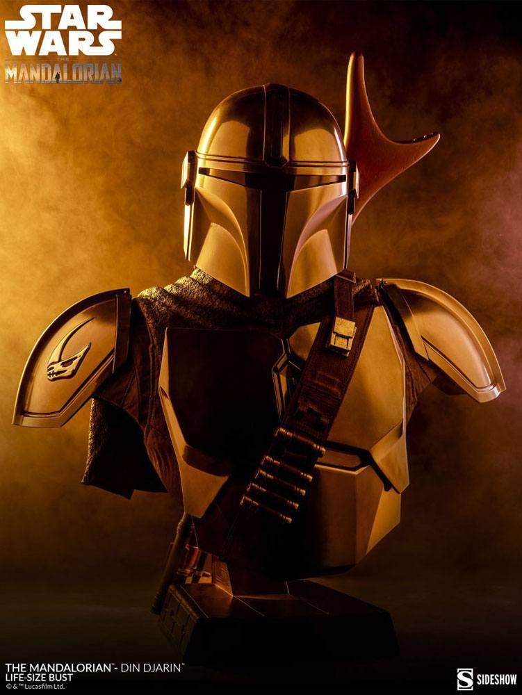 Sideshow Star Wars Life-Size Bust The Mandalorian Din Djarin, West Campus 1 76863 Herxheim (DE), Heo GmbH, Nieuw, Ophalen of Verzenden