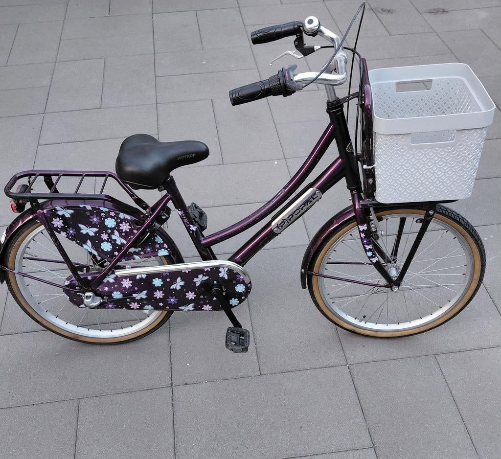 Popal 22 inch meidenfiets met versnellingen, Fietsen en Brommers, Fietsen | Meisjes, Ophalen of Verzenden, Gebruikt, 22 inch, Versnellingen