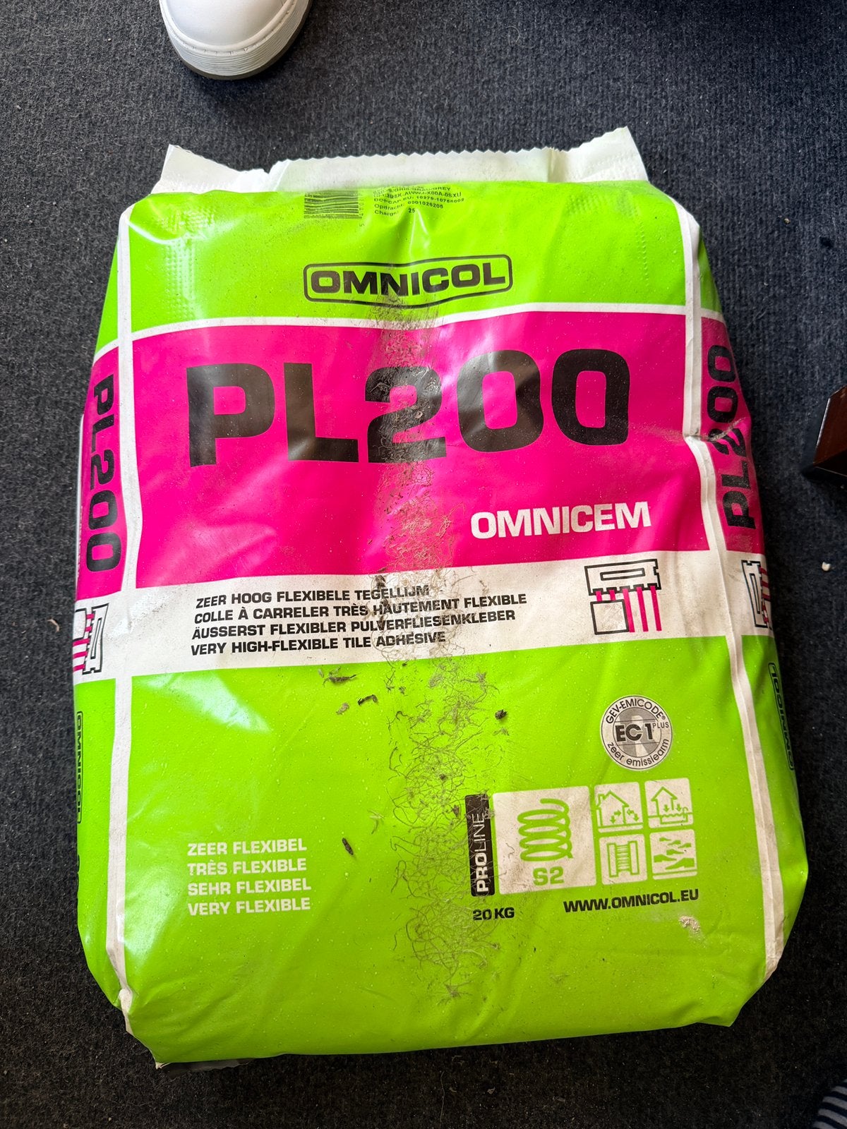 Tegellijm Omnicol Omnicem PL200 S2. 1 zak á 20kg, NIEUW., Ophalen, Nieuw
