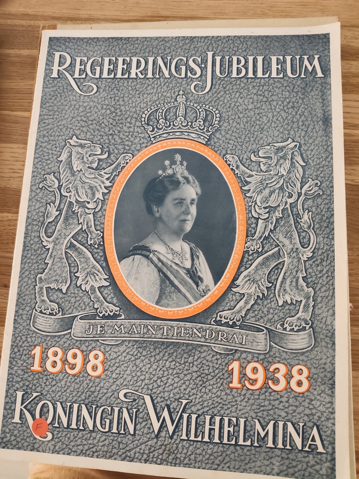 Regeringsjubileum Koningin Wilhelmina 1898-1938, Verzamelen, Ophalen of Verzenden, Zo goed als nieuw, Nederland, Tijdschrift of Boek
