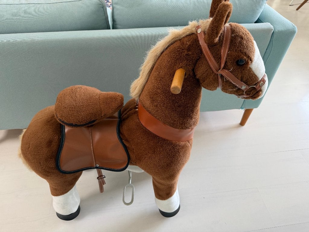 PonyCycle rijpaard maat 4 bruin, Ophalen, Gebruikt