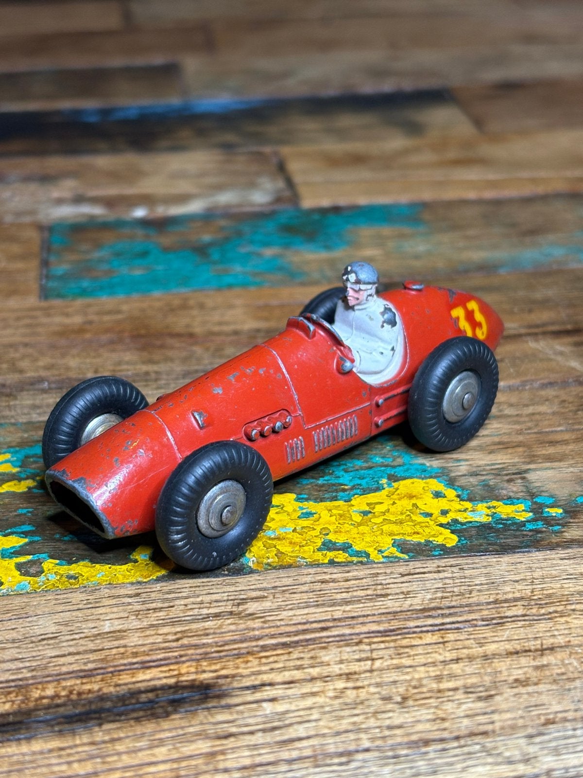 Dinky Toys France 23J Ferrari nr. 33 – origineel, Ophalen of Verzenden, Gebruikt, Auto, Dinky Toys