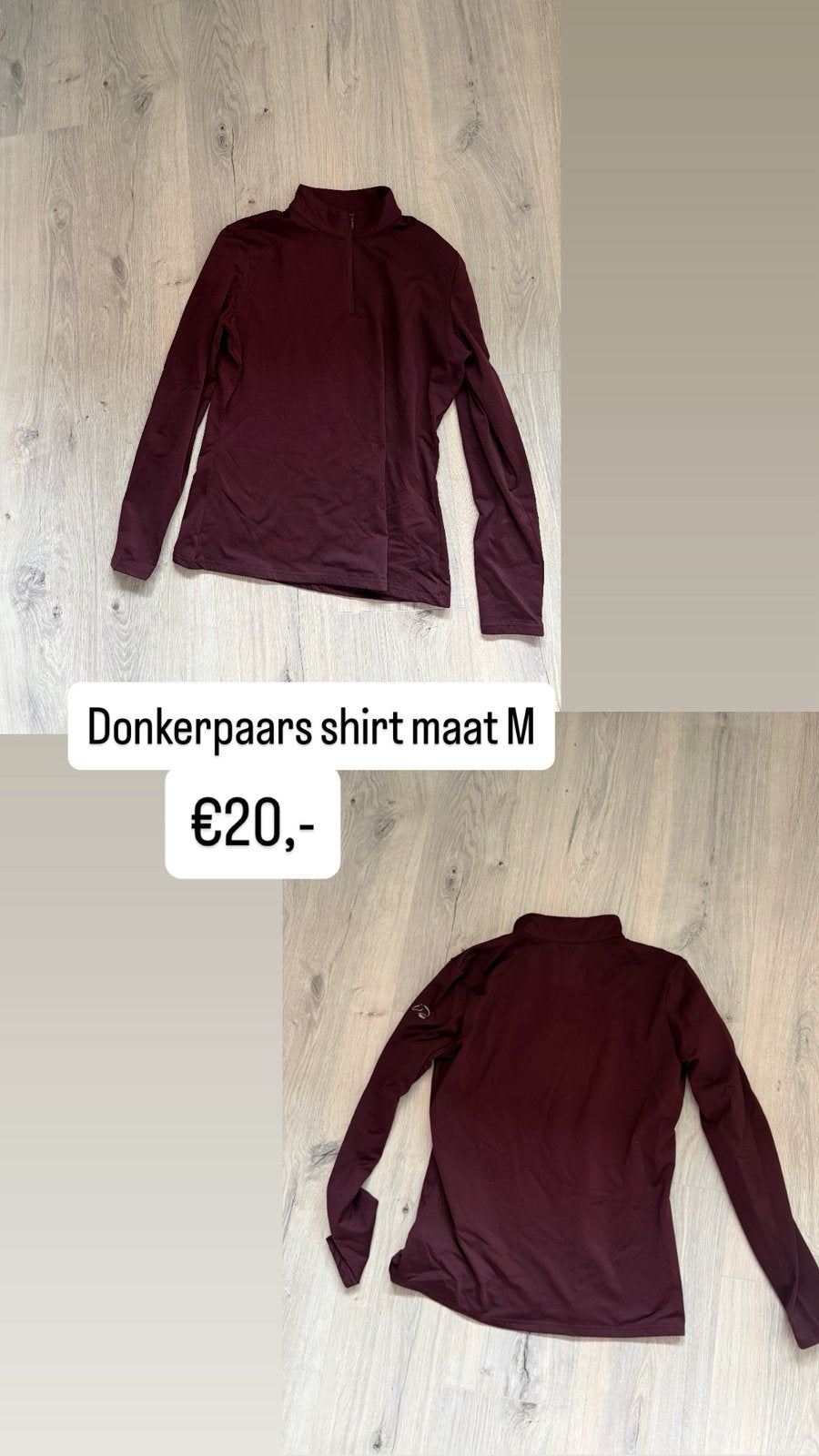 Donker paars shirt, Dieren en Toebehoren, Ophalen, Dressuur, Paars, Overige merken