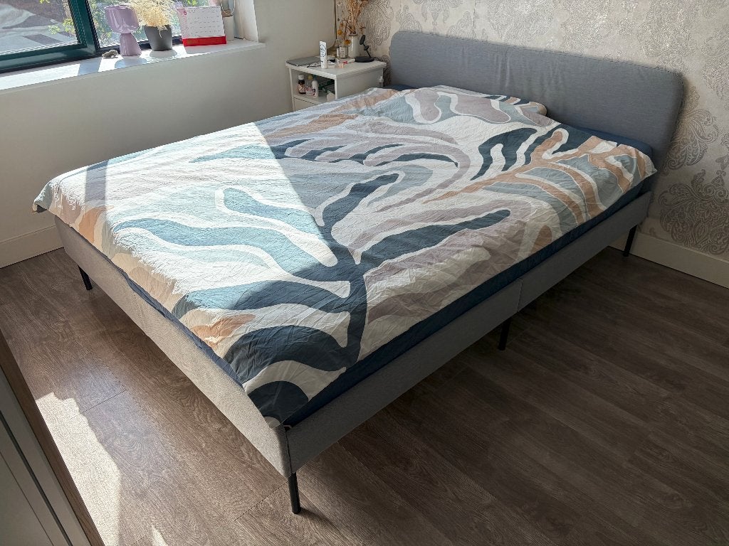 Ikea SLATTUM bedframe 160 200, Ophalen, Overige materialen, Tweepersoons, Zo goed als nieuw
