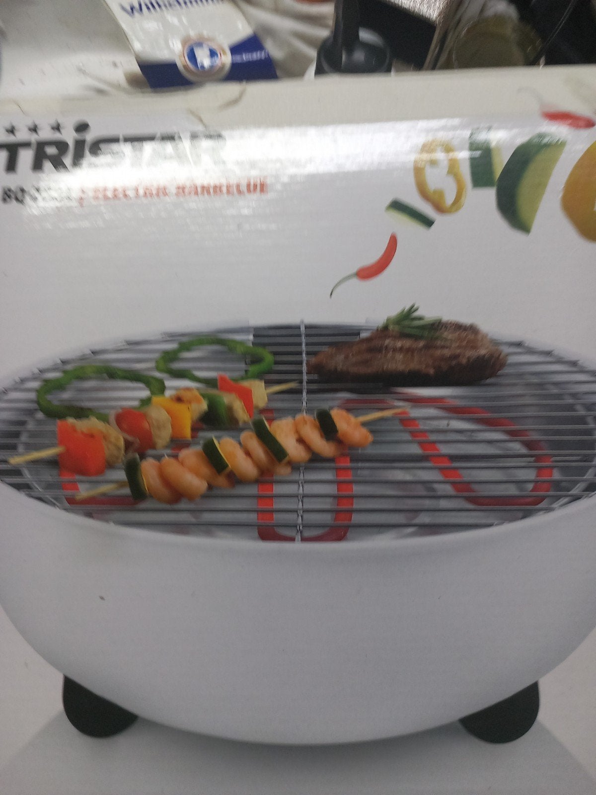 Tristar BQ-2882 Elektrische Tafel BBQ - 1250W, Tuin en Terras, Ophalen of Verzenden