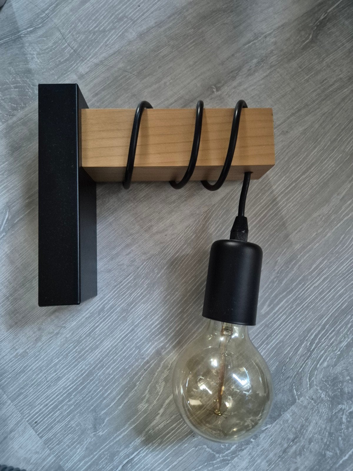 Houten wandlamp Townshend, Ophalen of Verzenden, Zo goed als nieuw, Hout