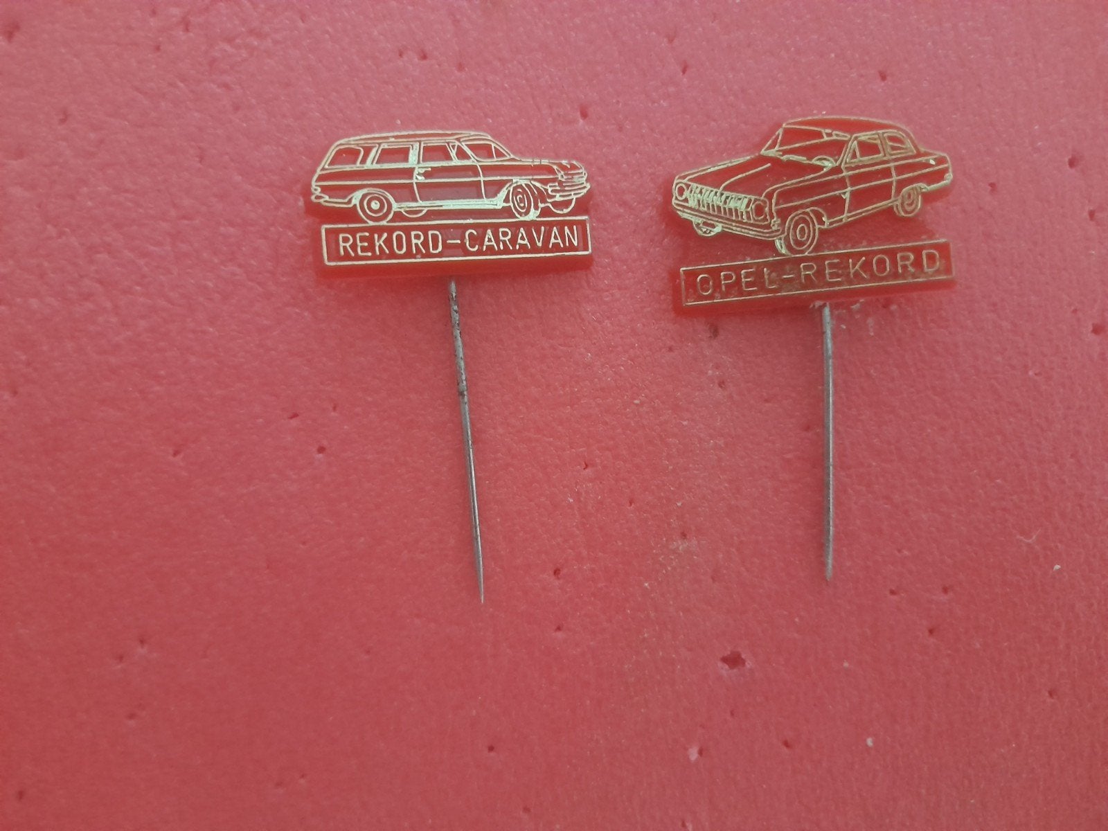Speldjes vintage set Opel Rekord, Ophalen of Verzenden, Gebruikt