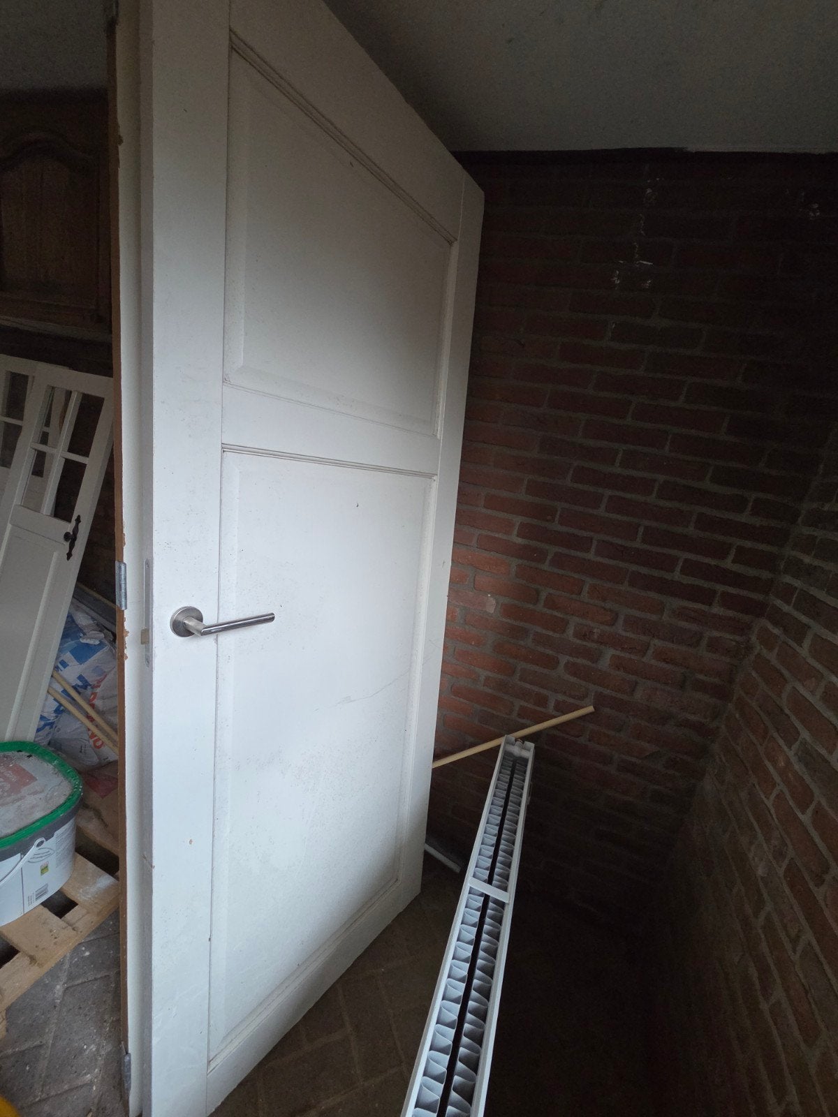 2x Stompe Paneeldeuren met deurbeslag (83 x 211 cm), Ophalen, Gebruikt, Binnendeur, 200 tot 215 cm