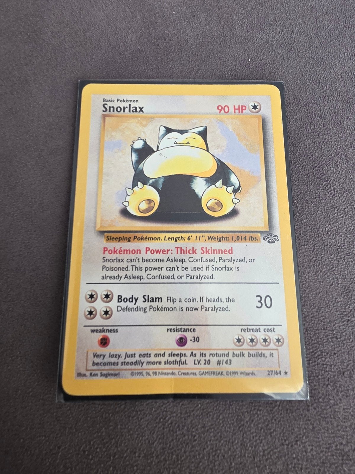 Snorlax pokemonkaart, Hobby en Vrije tijd, Ophalen of Verzenden, Nieuw, Losse kaart