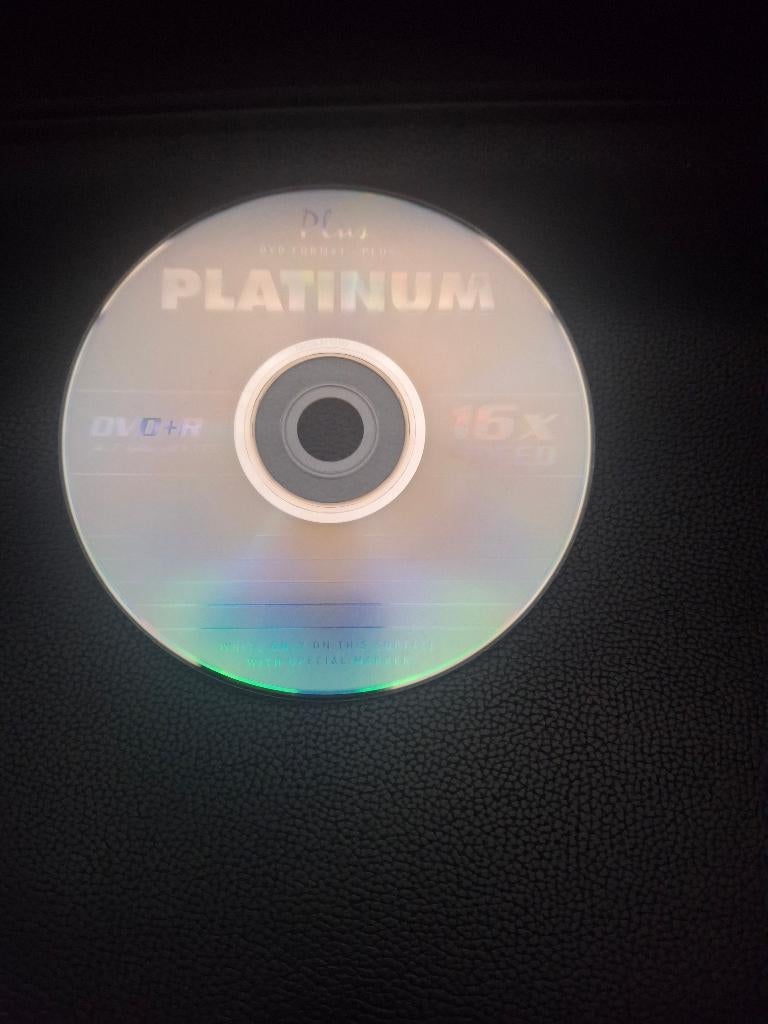Platinum DVD+R 4.7 GB 16x speed in cakebox, Computers en Software, Beschrijfbare discs, Ophalen, Nieuw, Dvd, Platium