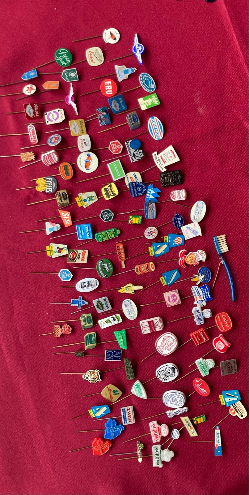 Grote collectie vintage reclamespeldjes (ca. 100 stuks), Verzamelen, Ophalen of Verzenden