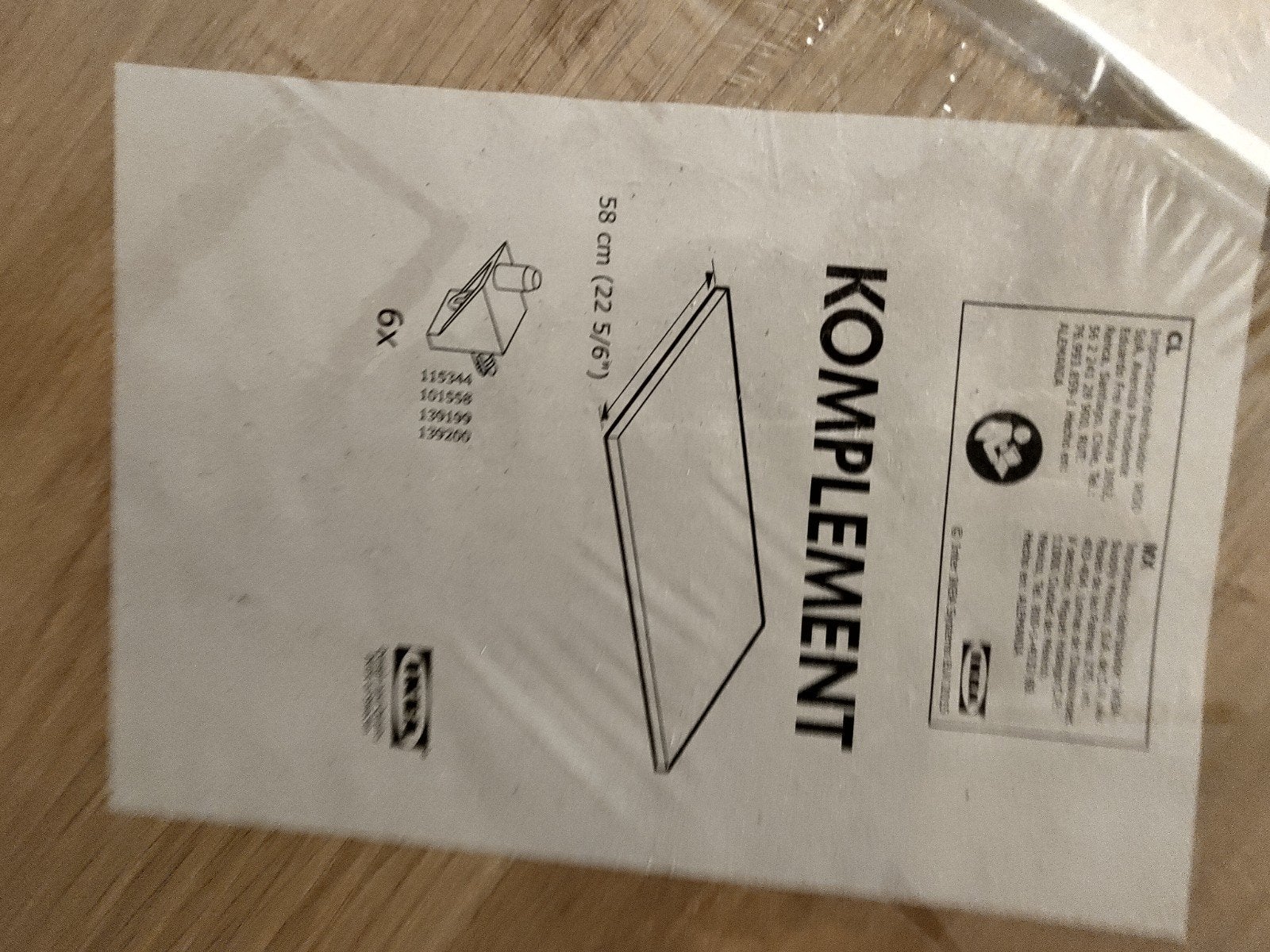 IKEA KOMPLEMENT Plank 50x58 cm - Nieuw in verpakking, Ophalen, Nieuw