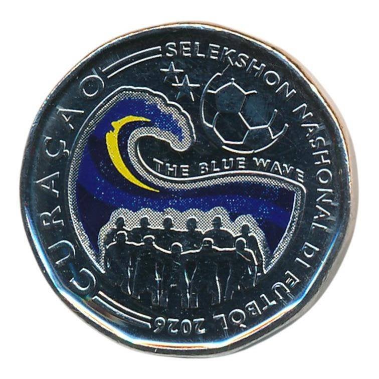 Curacao en Sint Maarten 50 cent 2026 in coincard, Ophalen of Verzenden, Koningin Wilhelmina, Overige waardes, Losse munt