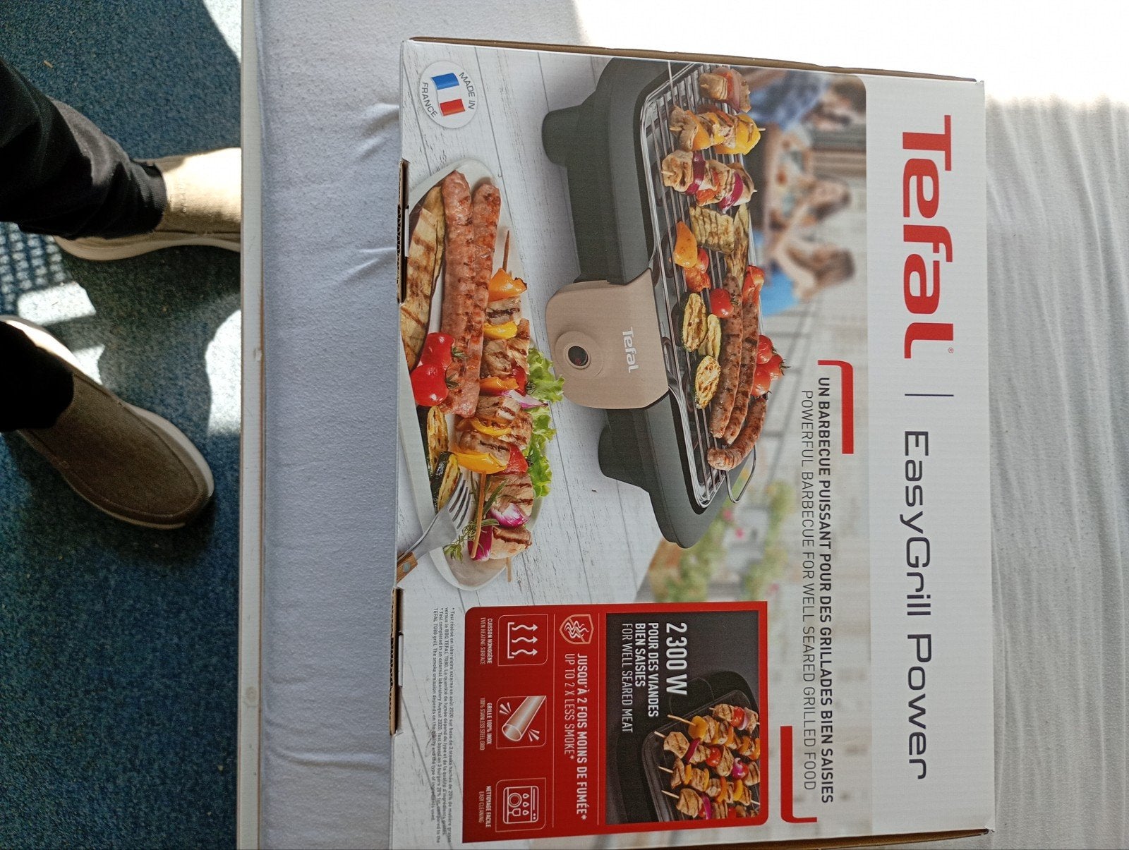 Tefal EasyGrill Power Elektrische Barbecue 2300W, Ophalen, Nieuw, Tefal