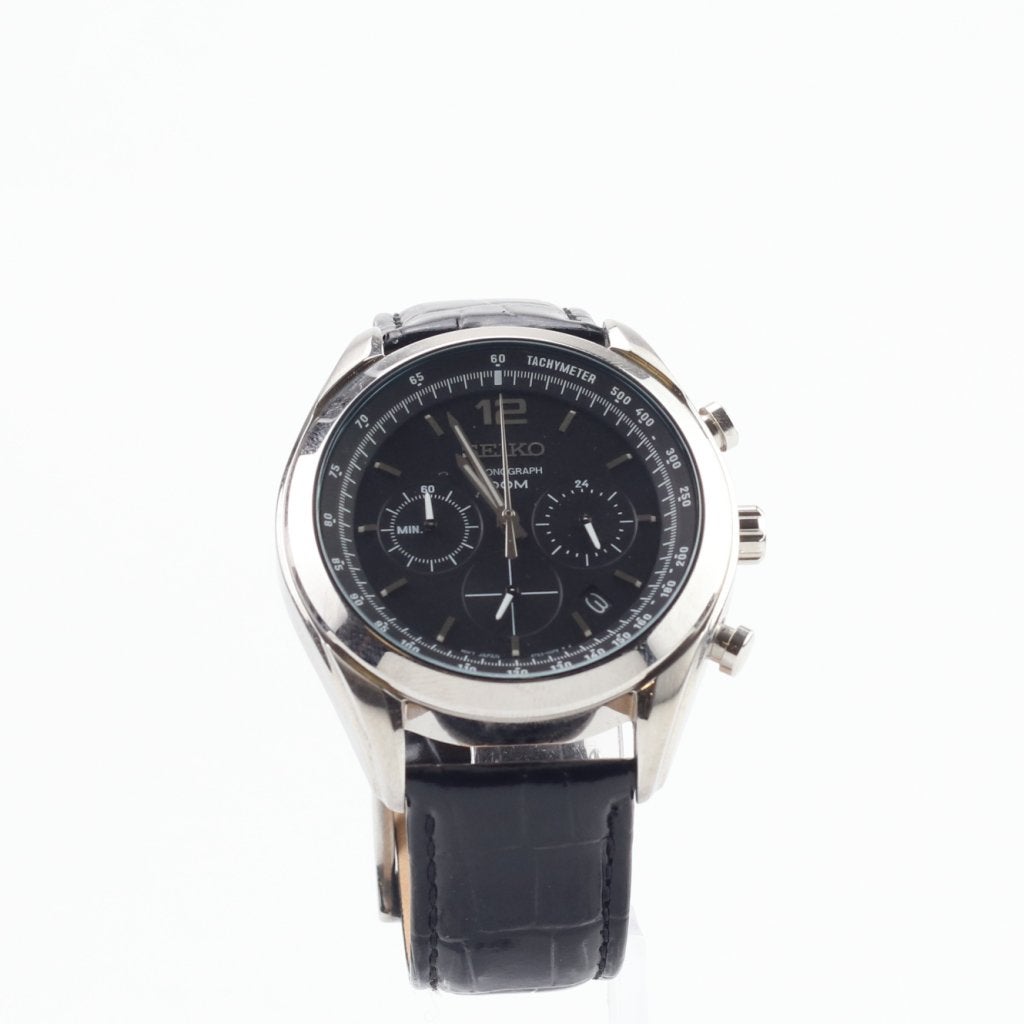 Seiko Chronograph 100m 6T63-00P8 41mm | Nette staat, Sieraden, Tassen en Uiterlijk, Horloges | Heren, Seiko, Zo goed als nieuw