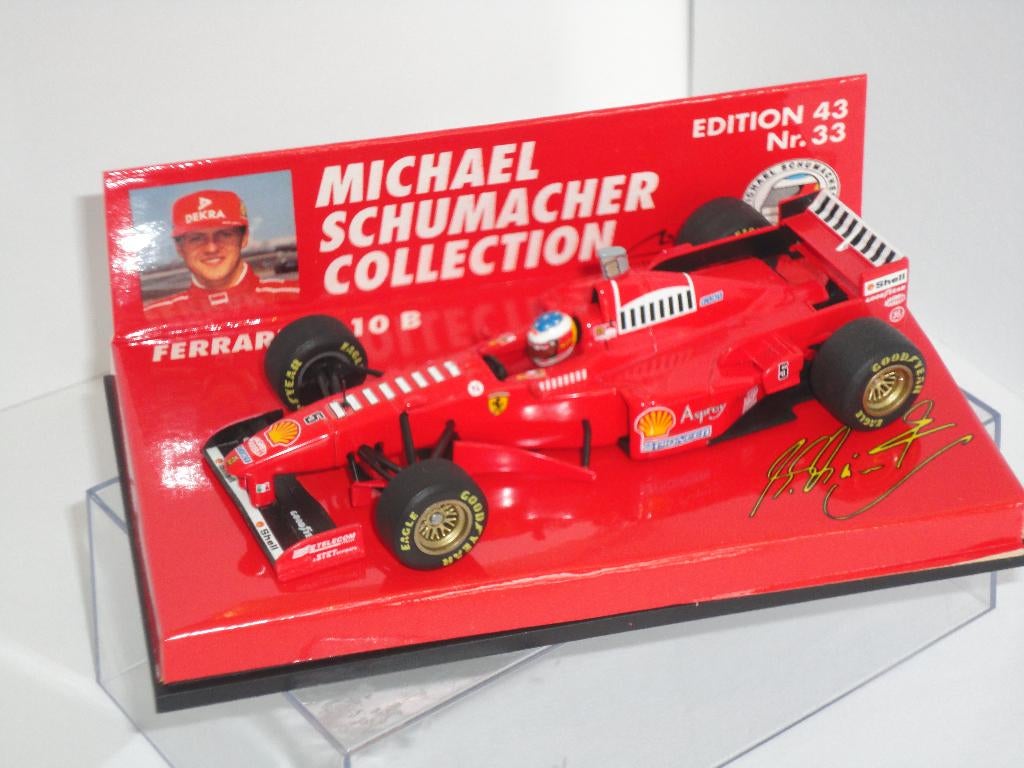 Ferrari F310 1997 M. Schumacher Minichamps E33 1/43, Ophalen of Verzenden, Zo goed als nieuw, Auto, MiniChamps