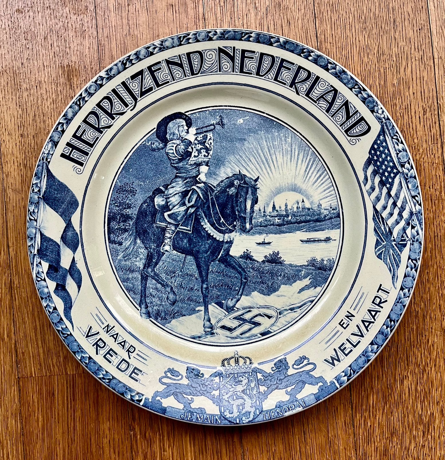 Bevrijdingsbord 1945 “Herrijzend Nederland”  Maastricht, Ophalen