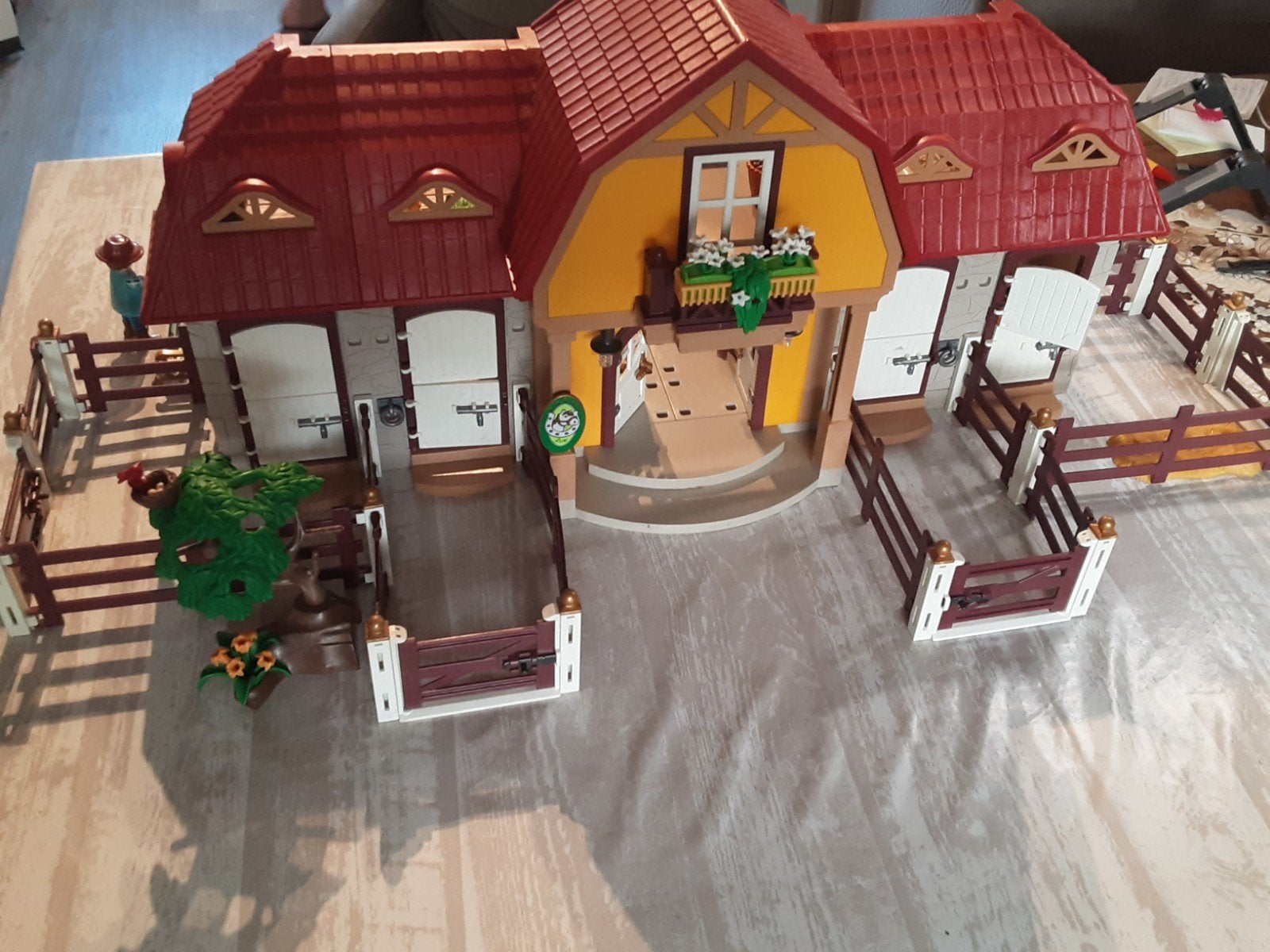 5221 grote manege met kleine traktor, Gebouw, Complete set, Ophalen of Verzenden, Zo goed als nieuw