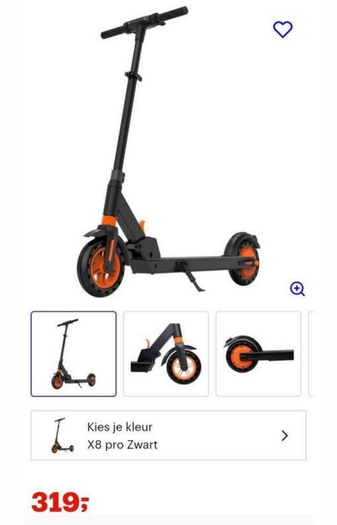 Electrische step x8 pro zonder accu en lader...., Ophalen, Elektrische step (E-scooter)