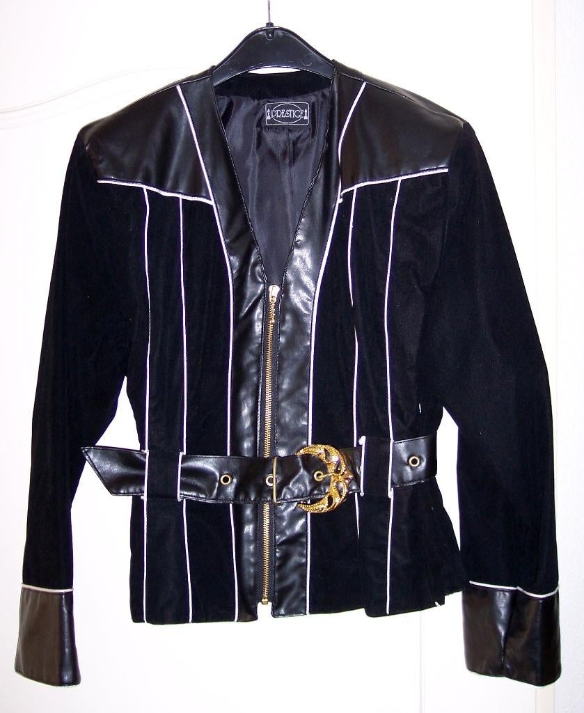 Jas Zwart Wit Goud Prestige 38 40  ( Jool ), Maat 38/40 (M), Verzenden, Zwart, Prestige