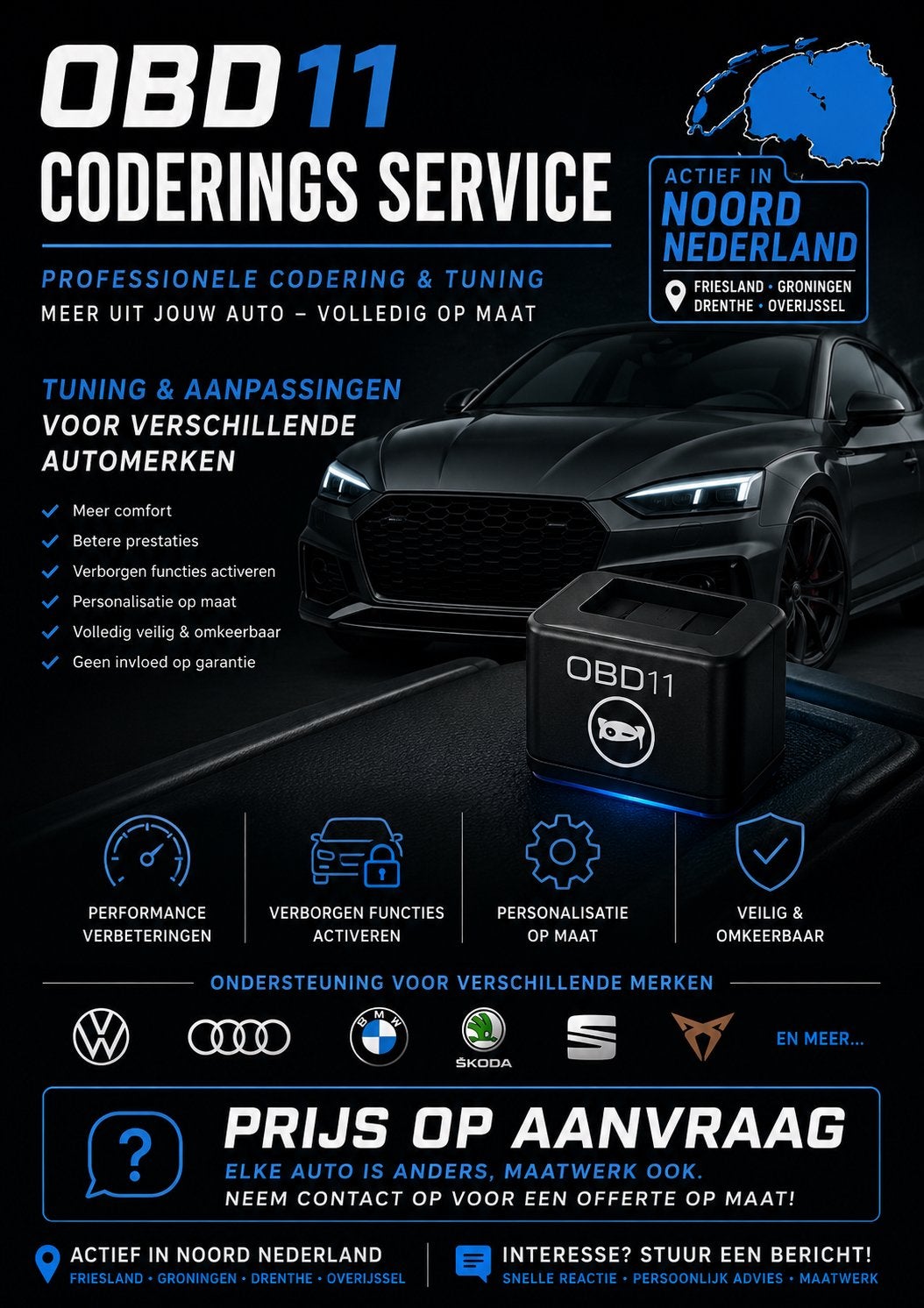 OBD codering service, Auto diversen, Autogereedschap, Zo goed als nieuw, Ophalen
