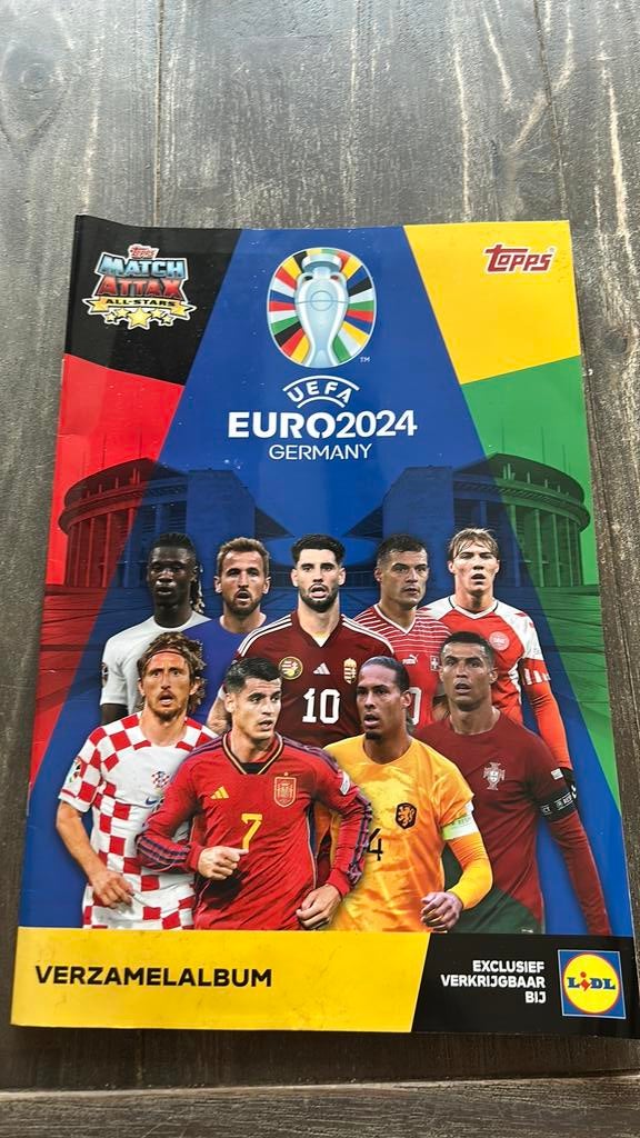 Lidl euro 2024 verzamel boek compleet., Ophalen of Verzenden, Zo goed als nieuw, Poster, Plaatje of Sticker