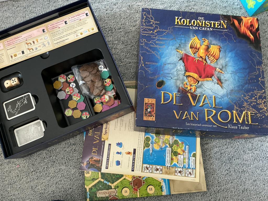 Kolonisten van Catan - De val van Rome, Ophalen of Verzenden, Zo goed als nieuw