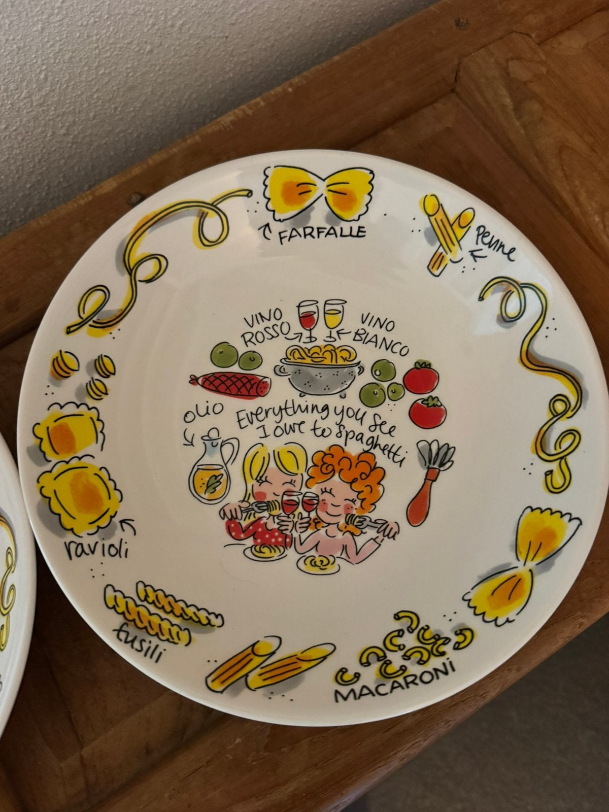 4 diepe pasta borden blond amsterdam, Ophalen of Verzenden, Zo goed als nieuw, Aardewerk, Bord(en)