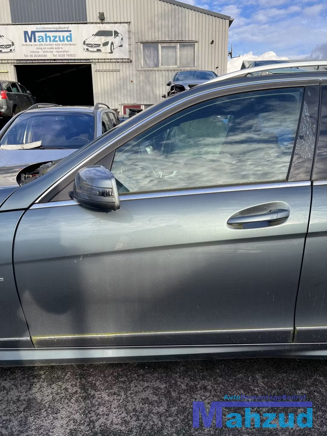 MERCEDES W204 S204 Groen 779 links voor deur 2011-2013, Gebruikt, Mercedes-Benz AG, Deur, Mercedes-Benz