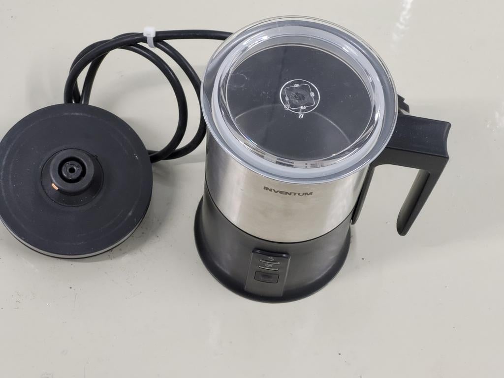 Inventum MK350 melkopschuimer - RVS, Witgoed en Apparatuur, Melkopschuimers, Ophalen of Verzenden, Zo goed als nieuw, Elektrische melkopschuimer