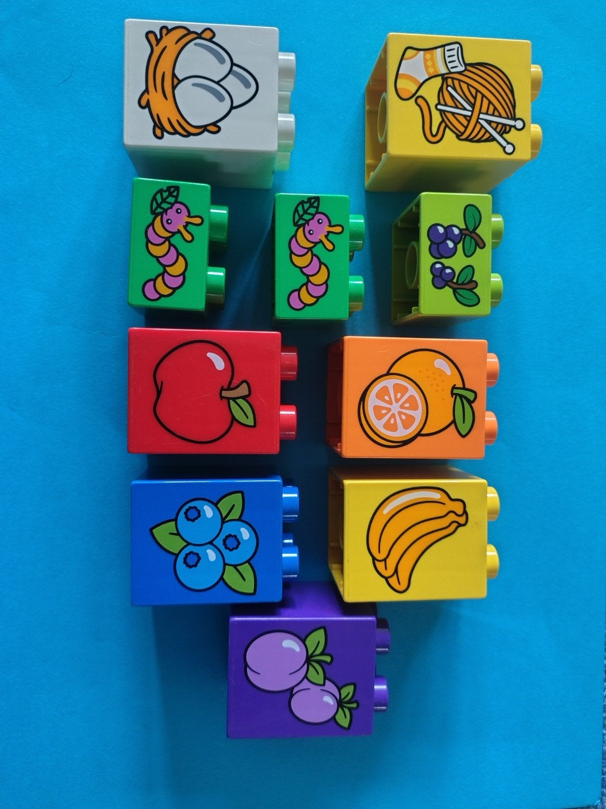 Duplo losse stenen met afbeeldingen, Ophalen of Verzenden, Gebruikt, Losse stenen, Duplo