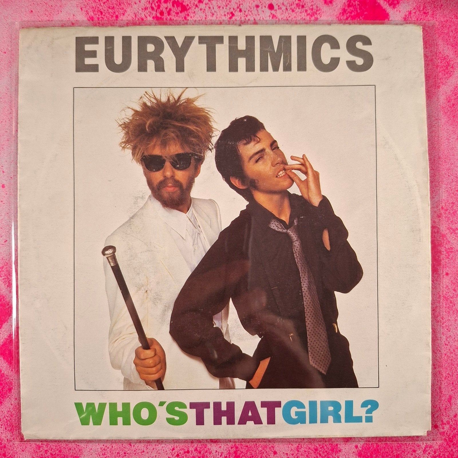 Eurythmics Who's thst girl single, Gebruikt, 7 inch, Pop, Overige typen
