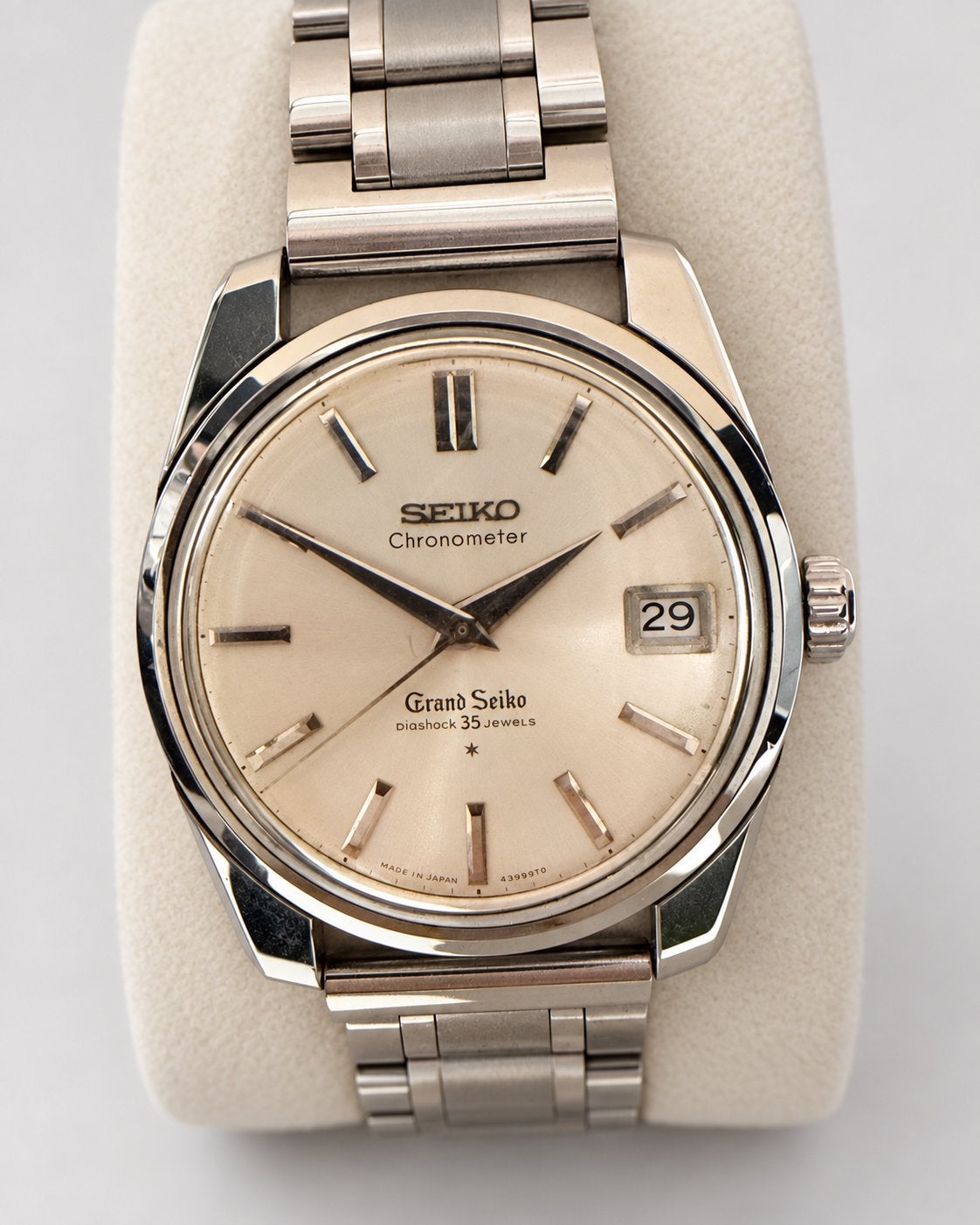 Seiko 57GS Handopwind Horloge uit 1964, Seiko, Gebruikt, Staal, Polshorloge