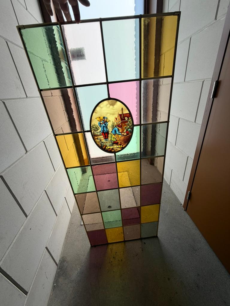 Een nprachtige glas in lood  nieuw, Ophalen, Nieuw, Glasplaat, Minder dan 80 cm