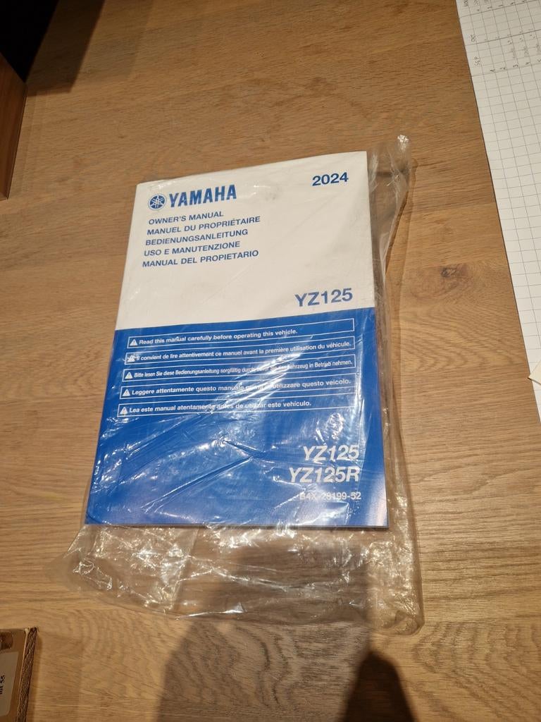 Owner's manual gebruikshandleiding 2024 Yamaha yz125, Ophalen of Verzenden