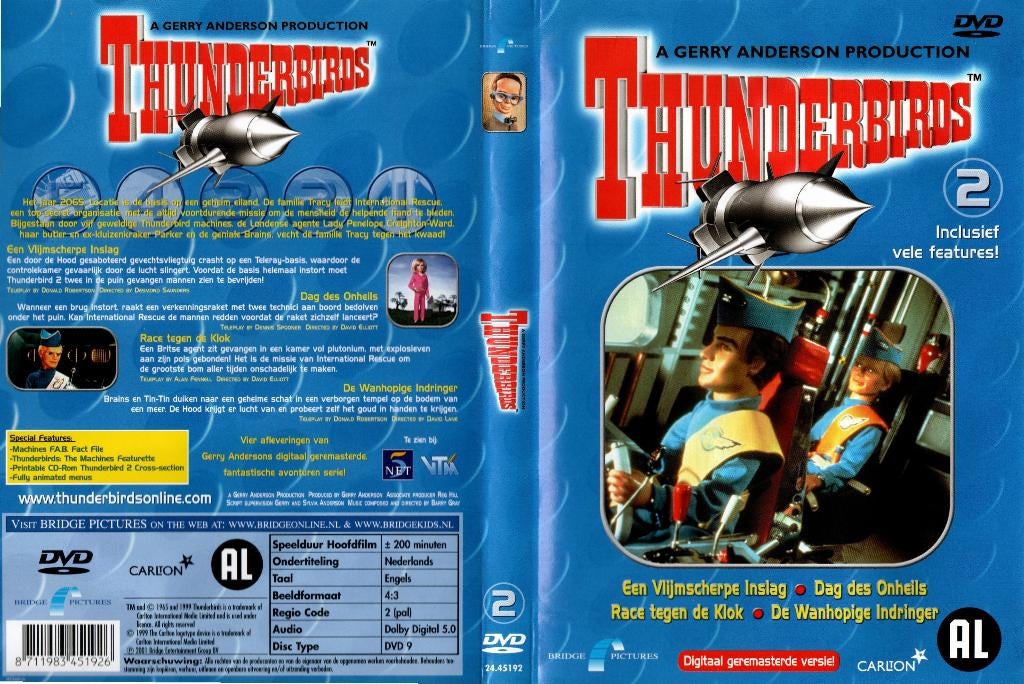 Thunderbirds, deel 2, Alle leeftijden, Ophalen of Verzenden, Zo goed als nieuw