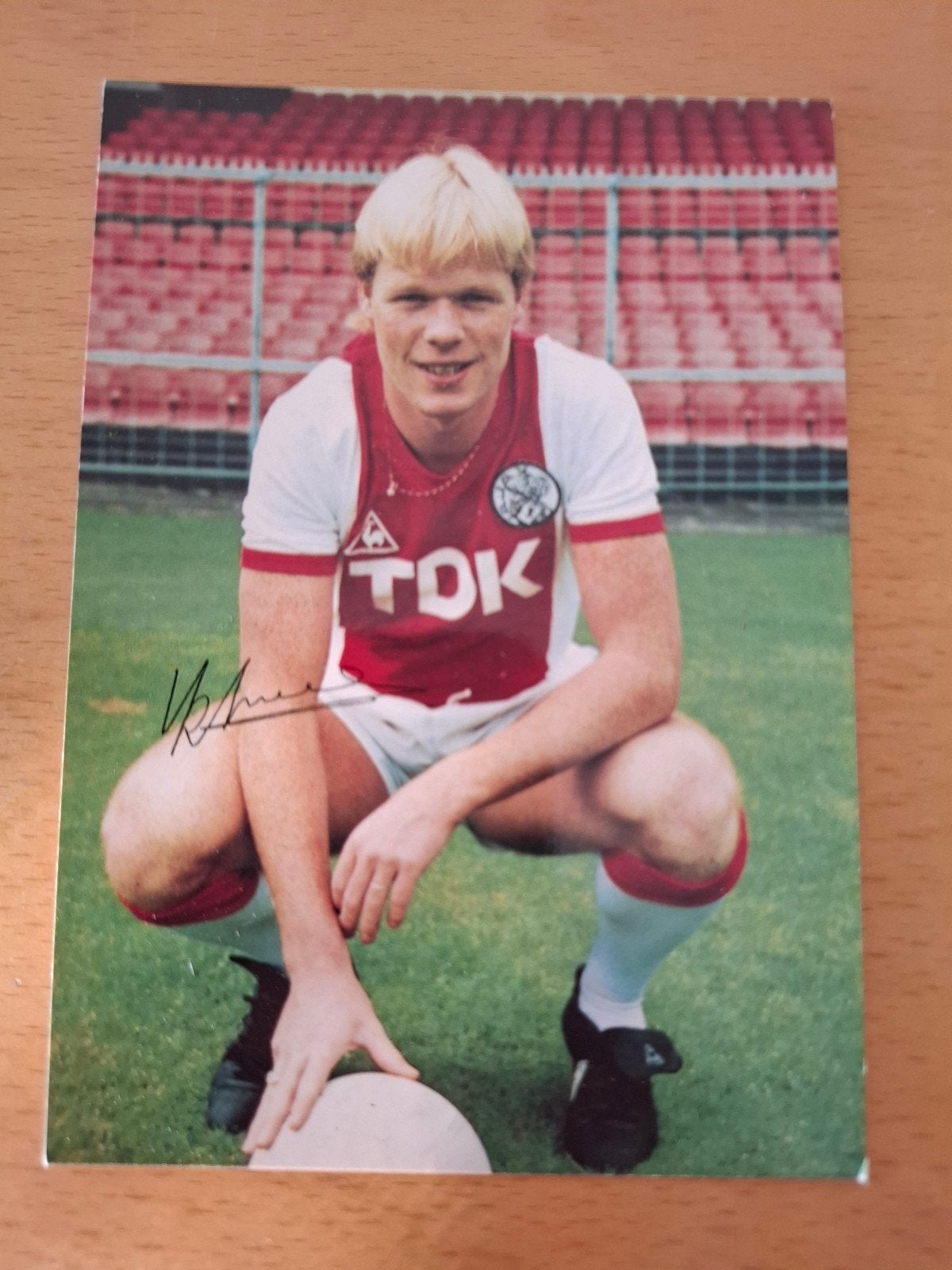 Spelerskaart Ronald Koeman - Ajax, Ophalen of Verzenden, Gebruikt