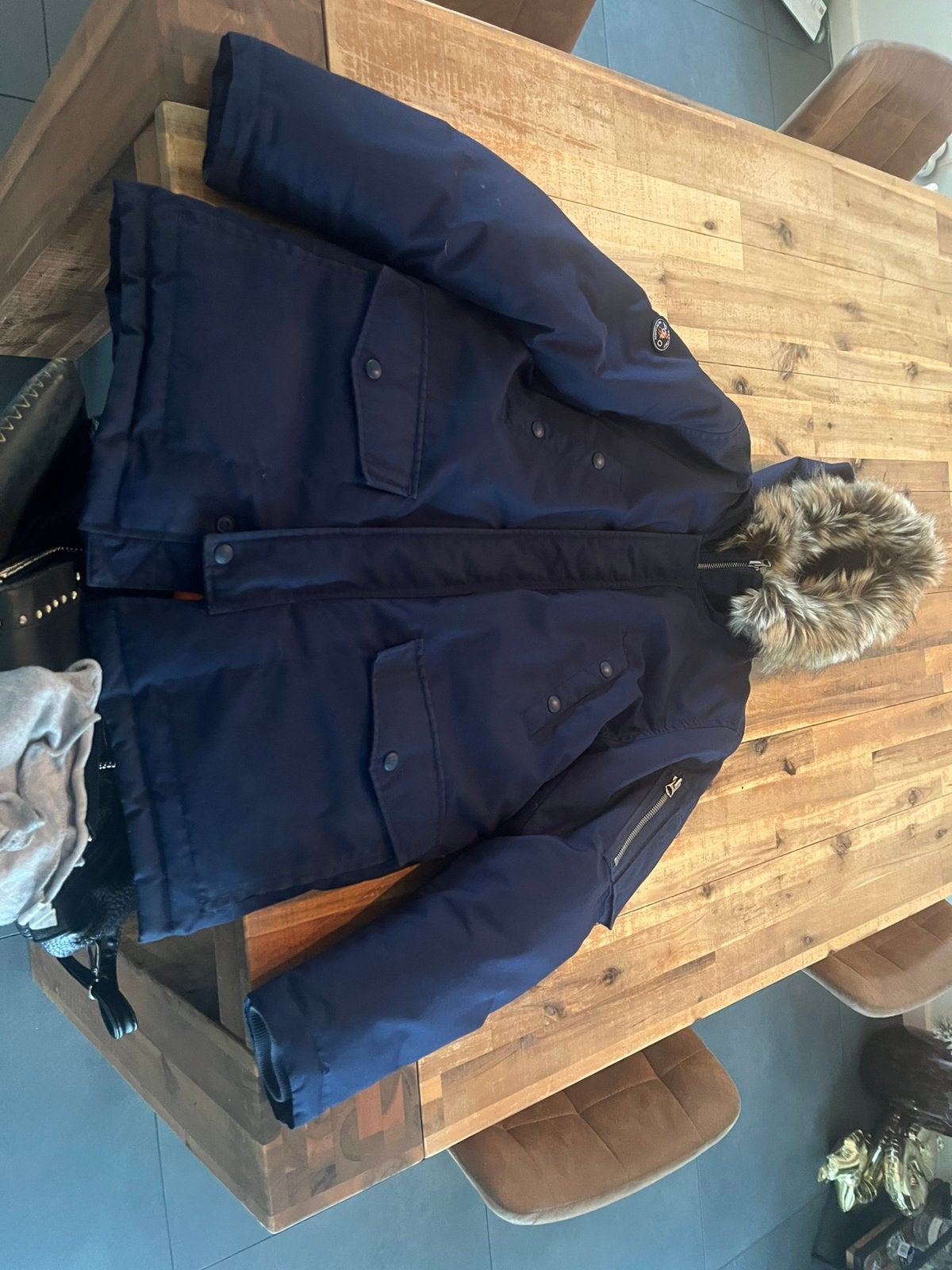 Ralph lauren jas maat 14-16, Ophalen of Verzenden, Gedragen, Overige maten, Blauw