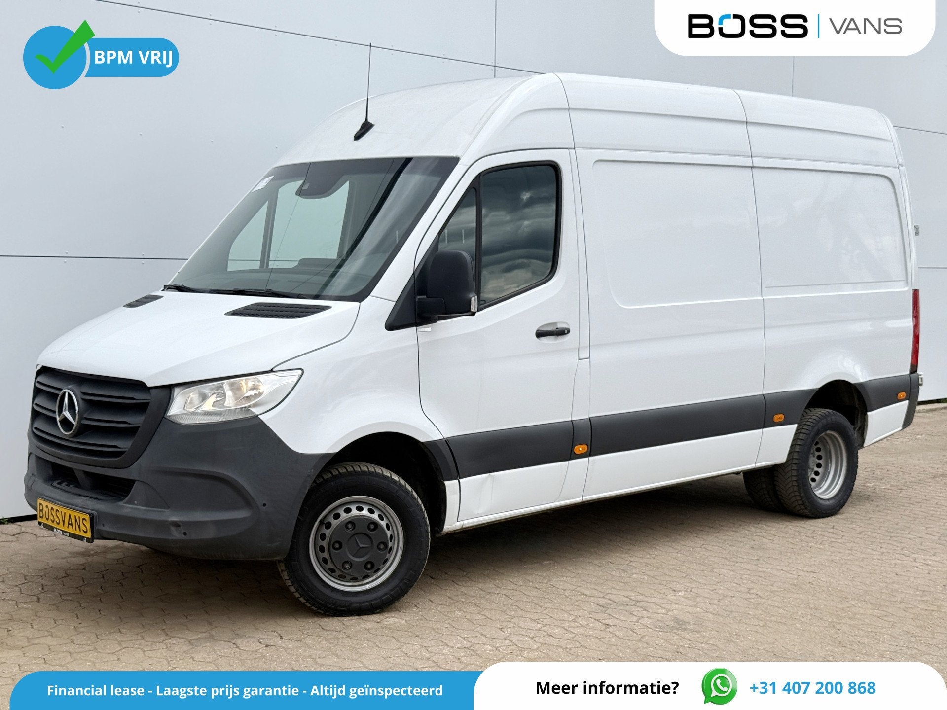 Mercedes-Benz Sprinter 516 2.2 CDI L2H2 Dubbellucht 10 Inch, Auto's, Bestelauto's, 13 km/l, Gebruikt, Zwart, 4 cilinders