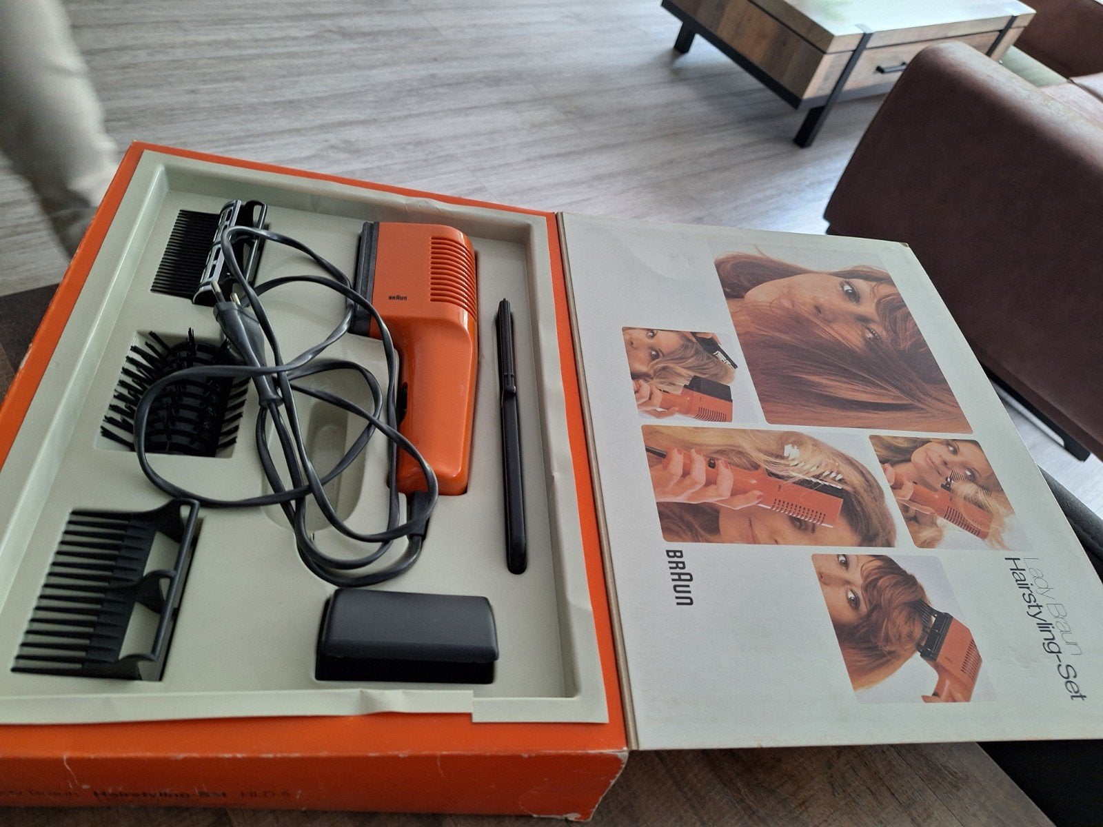 Vintage Braun Hairstyling-Set - Compleet en Functioneel, Ophalen of Verzenden, Huis en Inrichting