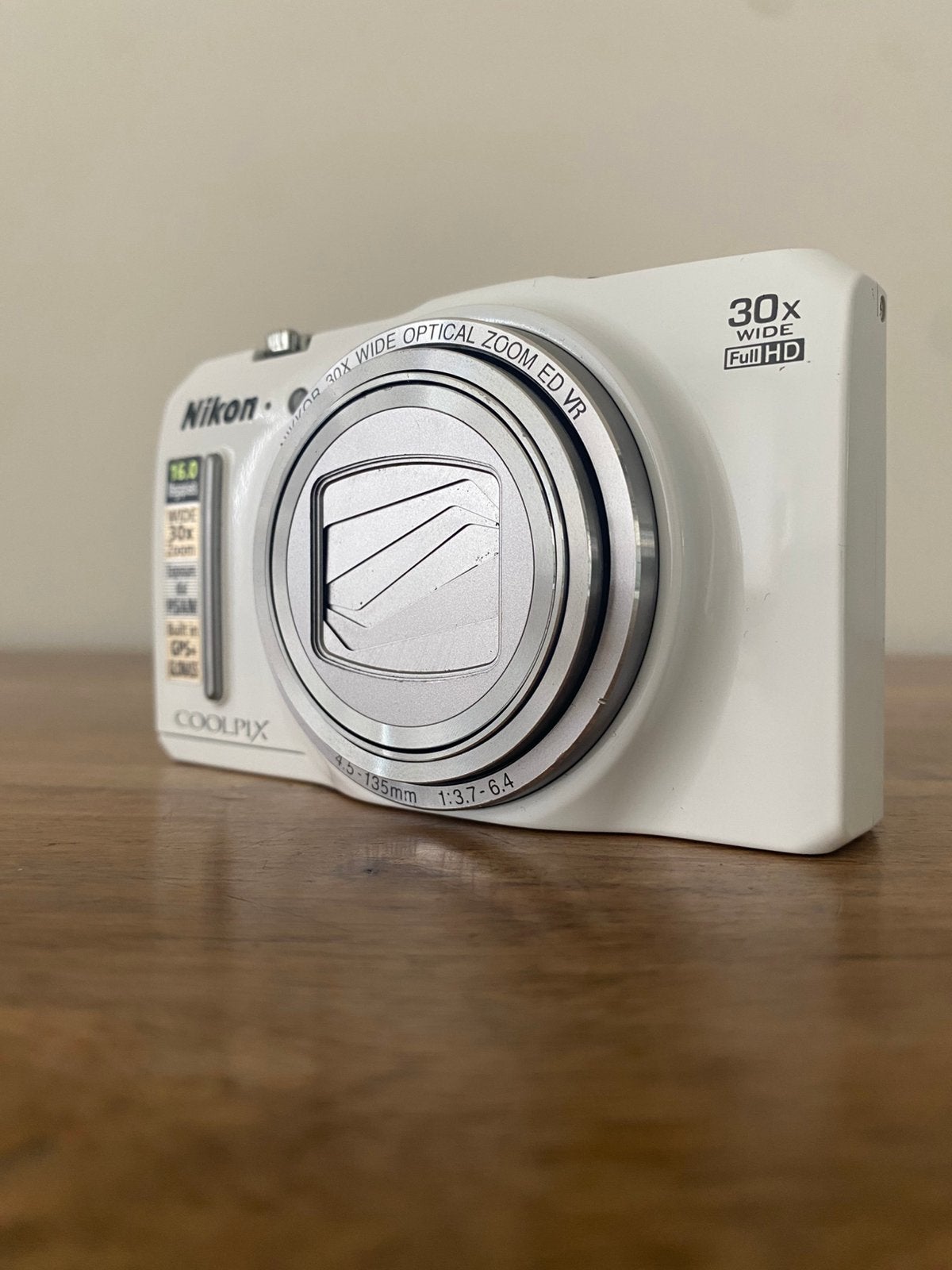NIKON Coolpix S9700 - lensfout, Audio, Tv en Foto, Fotocamera's Digitaal, Ophalen, Accu, Ingebouwde flitser, 16 megapixels