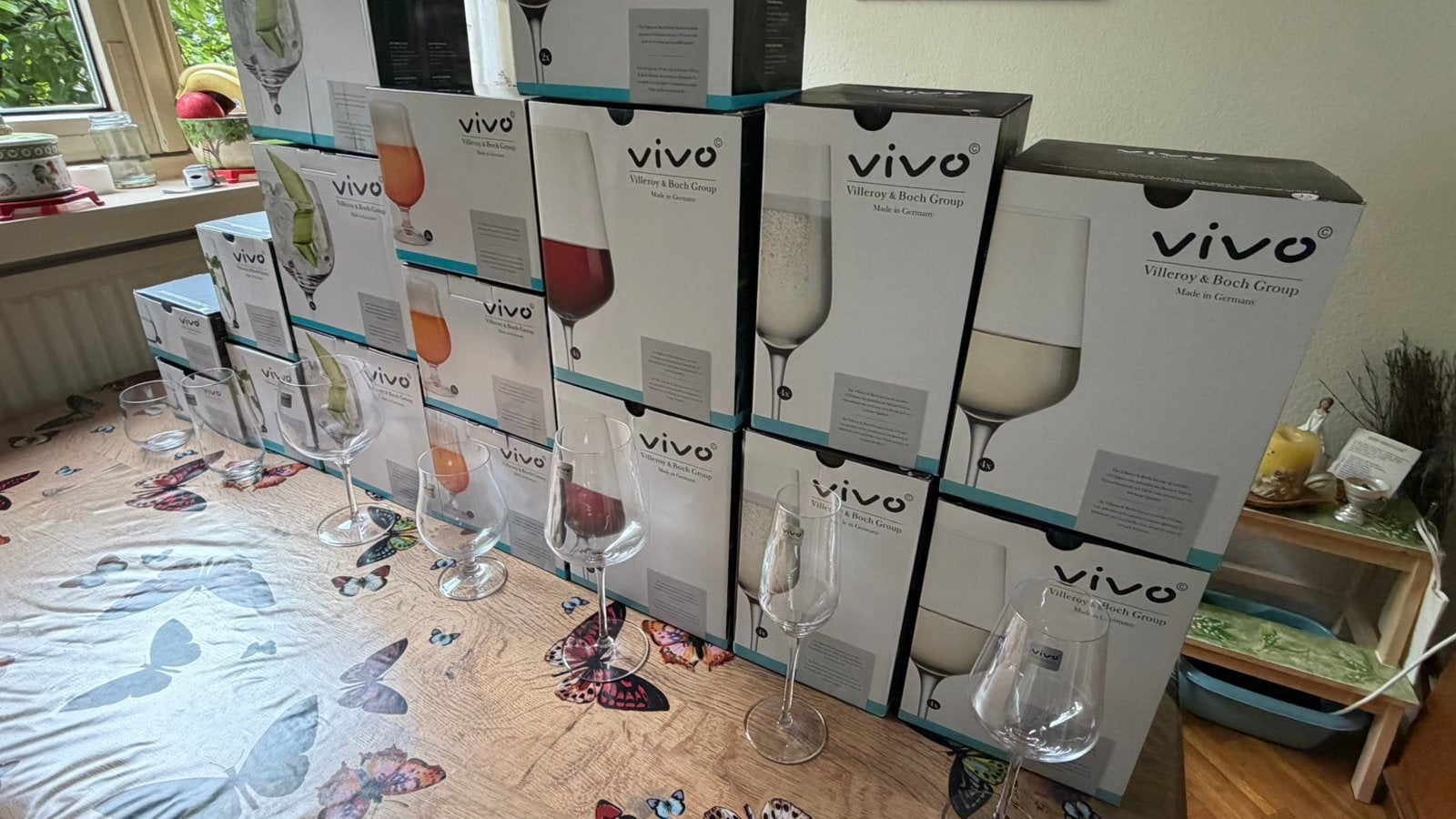Vivo Villeroy & Boch Albert Heijn kristallen glazen, Ophalen, Glas of Glazen, Nieuw, Glas