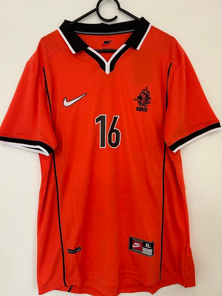 Nederlands Elftal Shirt 1998 Davids 16 Maat XL, Kleding | Heren, Sportkleding, Maat 56/58 (XL), Oranje, Ophalen of Verzenden, Zo goed als nieuw