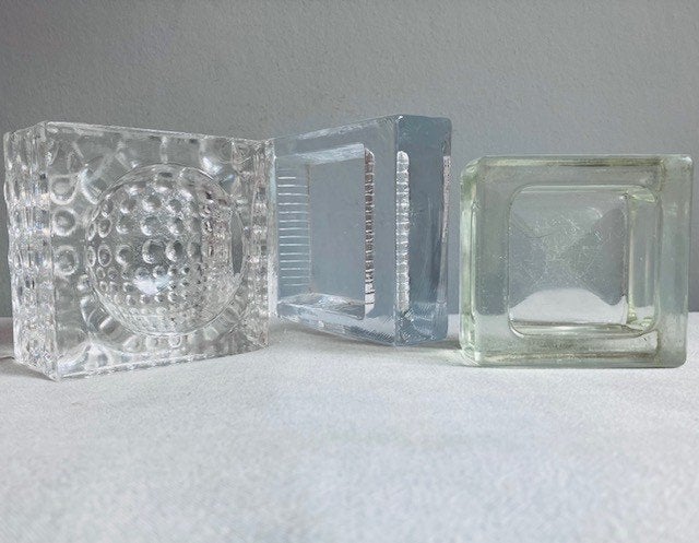 Vintage vide poche trinket schalen massief glas seventies, Ophalen of Verzenden