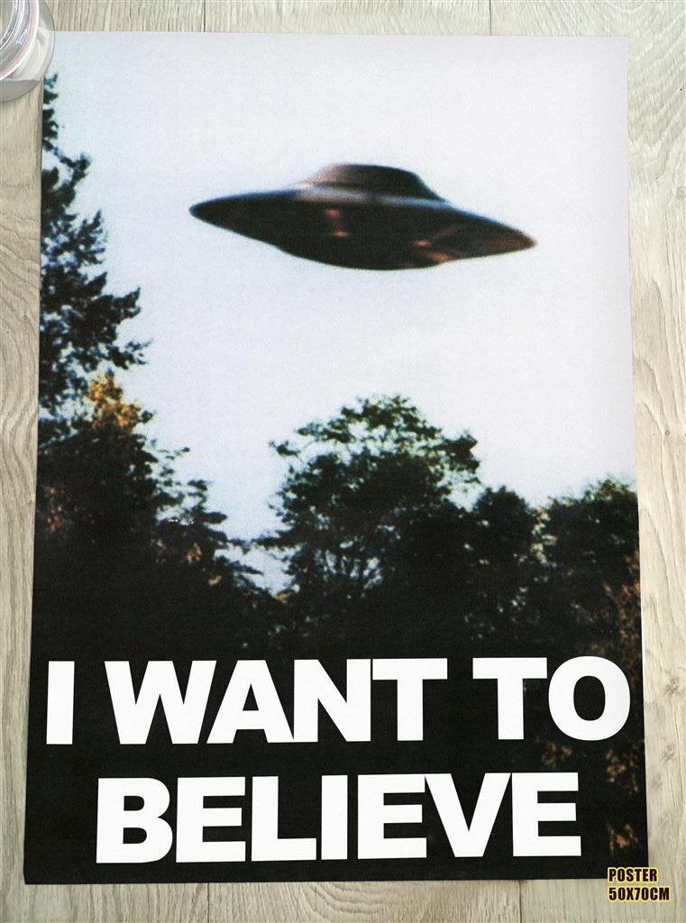 I WANT TO BELIEVE The X Files UFO PosterAffiche, Verzamelen, Verzenden, Nieuw, Foto of Kaart