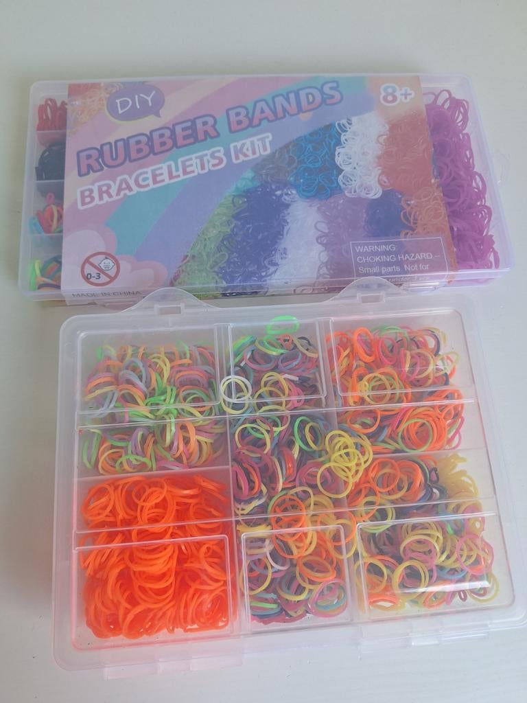DIY Rubber Bands Armbandjes Kit - Kleurrijk Knutselplezier, Ophalen of Verzenden, Nieuw, Overige typen