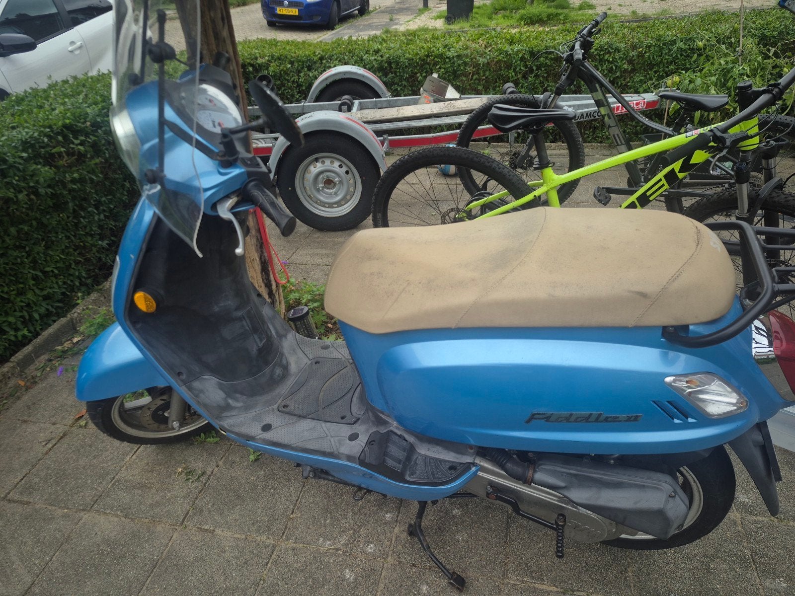 Sym Fiddle II Scooter - Blauw, Ophalen, Gebruikt, Maximaal 45 km/u, Benzine