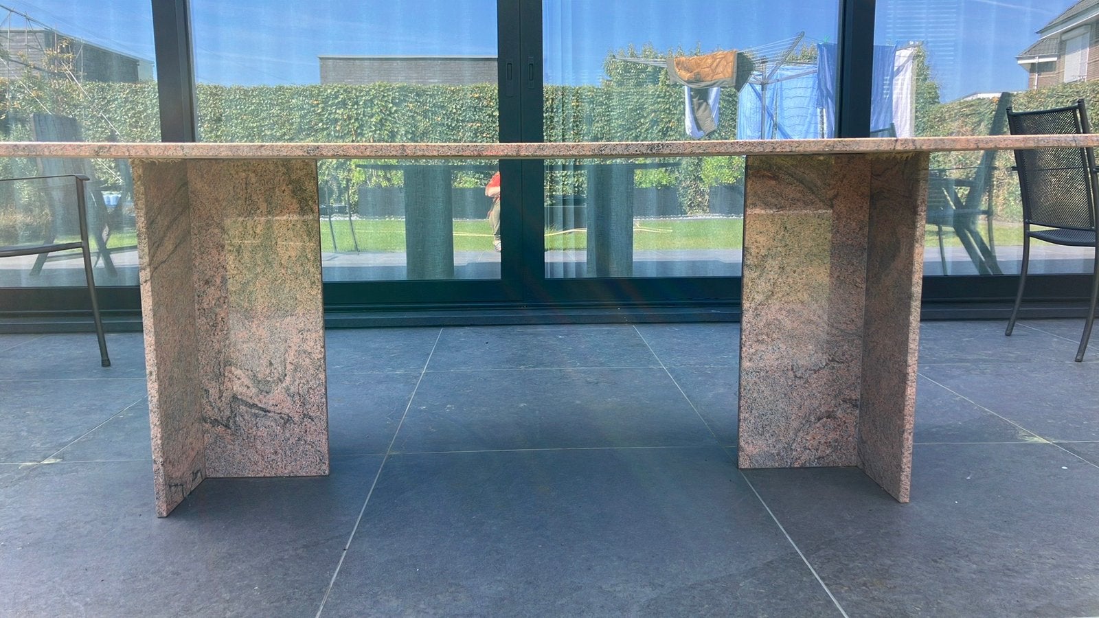 Marmeren tuintafel, Ophalen, Gebruikt, Rechthoekig, Overige materialen