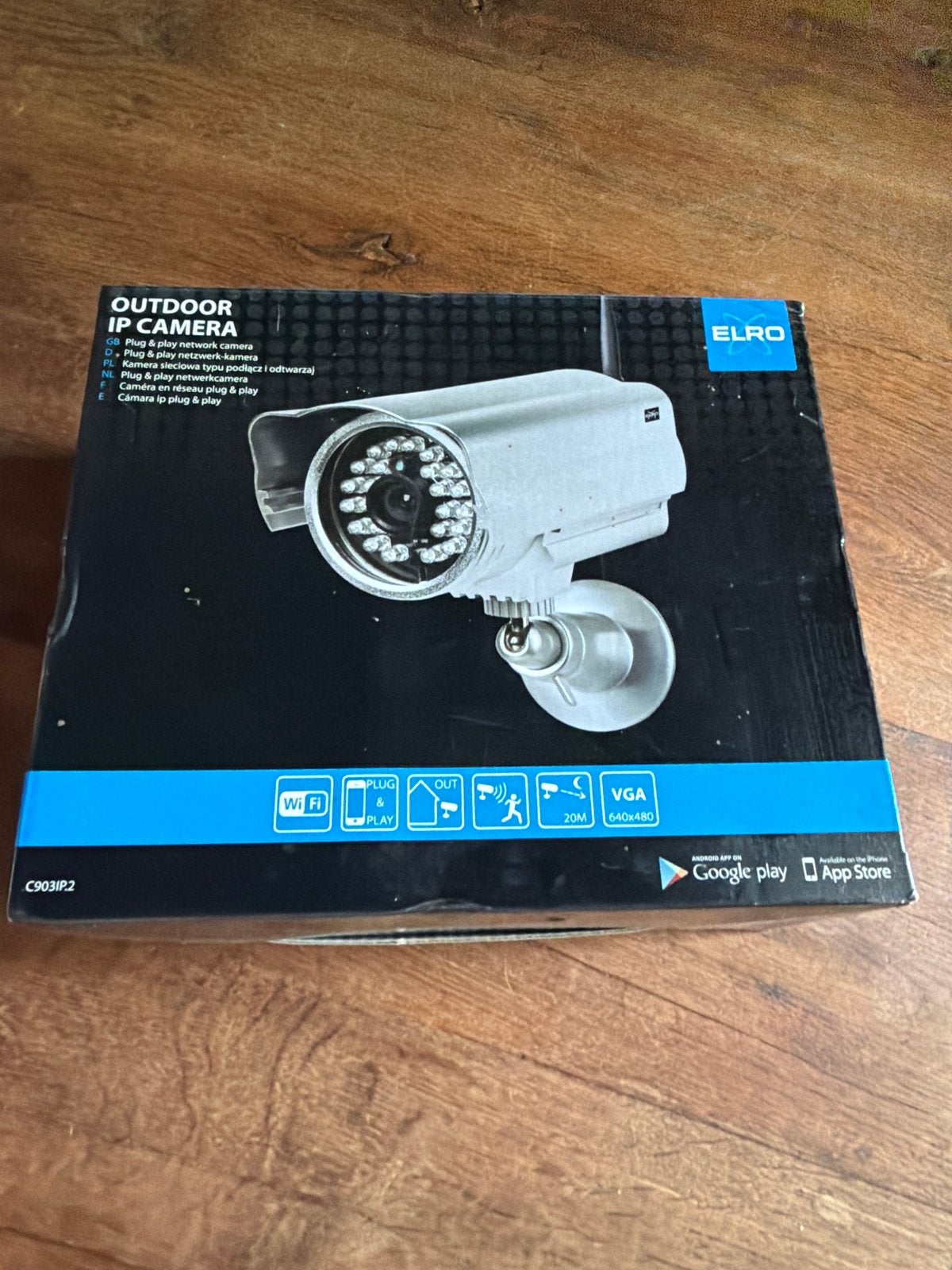 ELRO Outdoor IP Camera C903IP2 - Nieuw in doos, Ophalen of Verzenden, Nieuw, Buitencamera