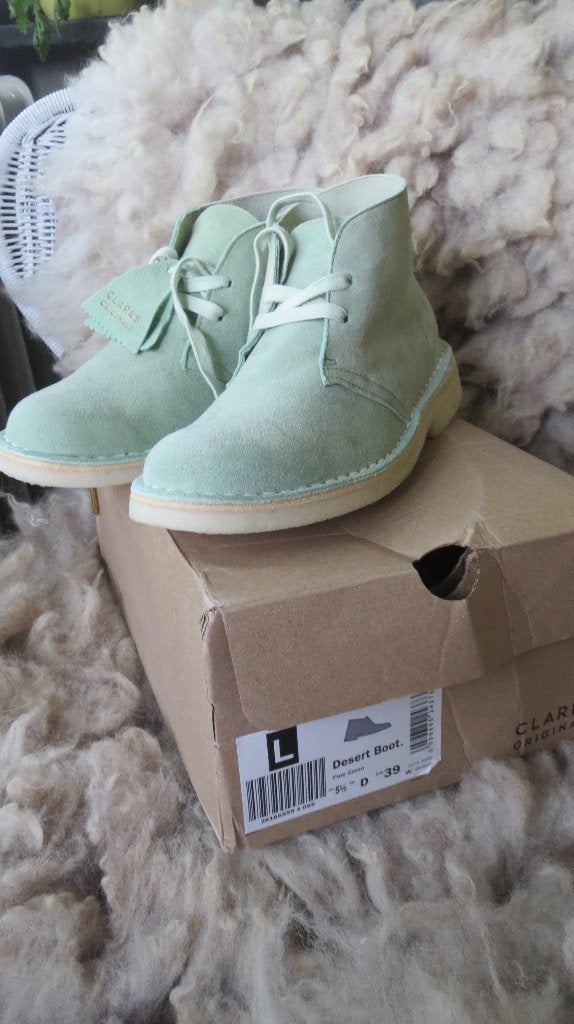 Clarks original desert boots pale green, maat 39, nieuw, Verzenden, Lage of Enkellaarzen, Nieuw, Clarks